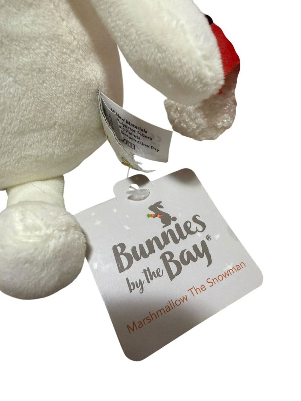 Bunnies By The Bay Marshmallow Snowman Set of 4 Plush Toys With Tags Christmas - Picture 10 of 10